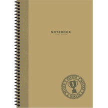 Keskin Color A4 Düz Defter Stamp - Kahverengi