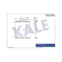 KALE OTO Radyatör 350245 Radyatör Al/Brz Man Tga-Tgs-Tgx Çerçevesiz Mt 920×920×40