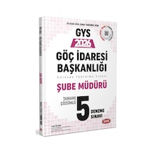 Data 2026 Gys Göç İdaresi Başkanlığı Şube Müdürü 5 Çözümlü Deneme Sınavı Data Yayınları