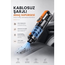 Northcity Kablosuz El Süpürgesi - Araç Ve Ev İçin 25 Dakika Güçlü Temizlik Çözümü
