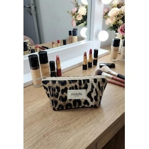 Estrella Paris Leopar Makyaj Çantası