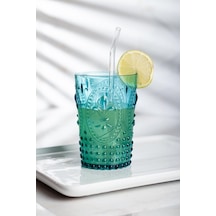 Akrilik Aquamarin Tekli Kısa Bardak & Su Meşrubat Kahve Yanı Bardağı 400 ml ( Cam Değildir