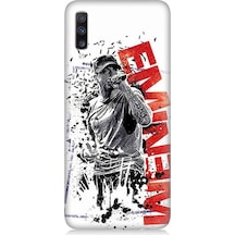 Samsung Galaxy A70 Uyumlu Eminem Poster Desenli Silikon Kılıf