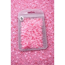 Mini Daisy Flower Confetti Nail Art Dekor Pink Mix No:05