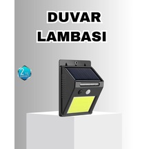 Solar Güçlü Led Dış Mekan Lambası Güneş Enerjisiyle Şarj Olan Sensörlü Bahçe Işığı 00775999