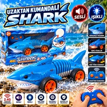 Uzaktan Kumandalı Shark Oyuncak Araba Sesli Ve Işıklı - Mavi
