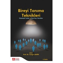 Bireyi Tanıma Teknikleri- Pegem Akademi Yayıncılık
