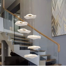 Luxury Exclusive Altılı Yuvarlak Sarkıt Led Avize Gold Sarı 6'lı Ledli Avize Gold