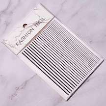 Adanil Nail Art Kendinden Yapışkanlı Şerit Sticker Siyah