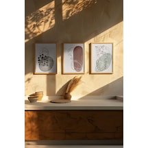Artavessa Gerçek Ahşap Çerçeveli 3 Parça 3D Poster Tablo Seti - 3DARTSOHOSET121