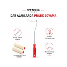 Kadife Rulo Seti 10cm - Yedek Rulo Hediyeli - Moher Rulo Seti- Badana Boya - 926915308