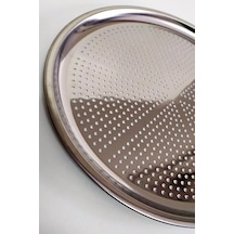 Paslanmaz Çelik Pizza Tepsisi, Delikli Lahmacun Ve Pizza Tavası, Fırın Tepisisi 32 Cm , Evf523145 Diğer
