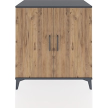Hyperion Şifonyer 2 Kapaklı 88x44x96 Antrasit-çam Antrasit