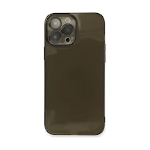 Apple iPhone Uyumlu,  13 Pro Kılıf Fly Lens Silikon - Siyah
