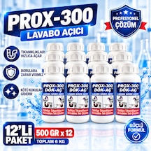 Prox -300 12'li Lavabo-banyo-wc Gider Açıcı 500 Gr