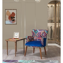 Bienvelle Mavi Çay Seti Tekli Koltuk,Berjer (Salon, Balkon,