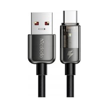Ca-3150 Type-c 100w Power Off Süper Hızlı Data/şarj Kablo 1.2m-siyah Standart