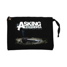 Asking Alexandria Stand Up And Screen Siyah Cüzdan / El Çantası Siyah