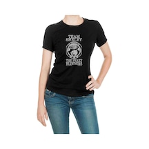 Peaky Blinders Team Tommy Shelby Baskılı Siyah Kadın Tshirt