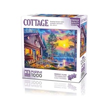 20818 Puzzle 1000 Evening Sunset Cabin
