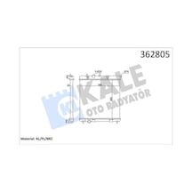 Kale 362805 Motor Su Radyatörü - Citroen C3 2009- 1.4 Vtı Manuel Şanz. 1330s4 - 1330w9 - 133398 - 133376