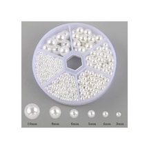 10 Mm 100 Gr Deliksiz Krem Lüks Kaplama Plastik Çakma İncisi 100gr - 693909689