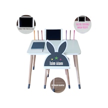 Ahşap Çocuk Oyun Ve Aktivite Masa Sandalye Takımı Tekli Beyaz