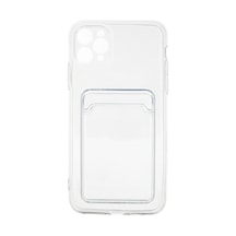 Apple iPhone Uyumlu  11 Pro Max Kılıf Kart Şeffaf Silikon -  Şeffaf