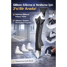 Profesyonel Silikon & Derz Kazıyıcı Set Çok Amaçlı Temizleme Ve Uygulama Aparatı Siyah Profesyonel Silikon & Derz Kazıyıcı Set Çok Amaçlı Temizleme Ve Uygulama Aparatı Siyah