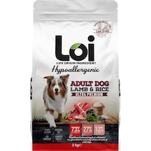 Loi Hipoalerjenik Kuzu Etli Yetişkin Köpek Maması 3 KG