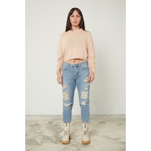 Skınny Jeans Ön Lazer Detaylı Pantolon 001