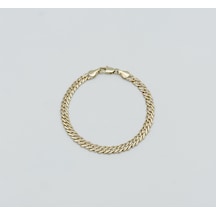 14k Gold Plated Modern Hasır Bileklik Gold