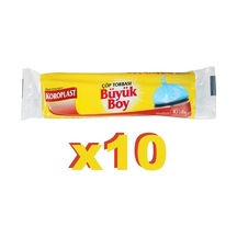 Koroplast Çöp Poşeti Büyük Boy 10'Lu 65X80 Cm 10  Paket