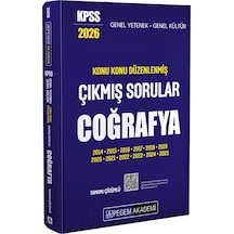 Pegem Coğrafya Kpss Çıkmış Sorular