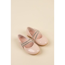 Gimer - Çatal Baretli Pudra Kız Çocuk Ayakkabı - Eyl1406G Pudra