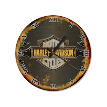 Harley Davidson Tasarım Duvar Saati (408136879) Çok Renkli