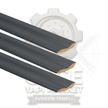 Antrasit Süpürgelik 6 Cm , 3 Adet Süpürgelik