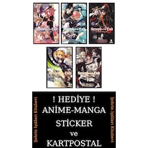 Seraph Of The End 6-7-8-9-10 Manga Seti 5 Kitap / Anime-manga Sticker Ve Kartpostal