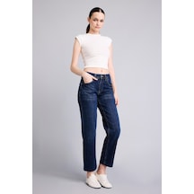 Defacto %100 Pamuk Slım Straıght Normal Bel Jean Pantolon I3672ax26aunm34 Mavi-nm34