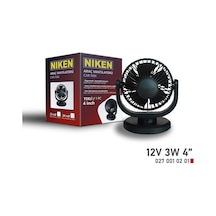 Niken Küçük Tek Başlı 12v Vantilatör 4 Inç 3w