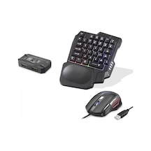Mobil Oyun Klye Mouse Dönüştürücü Seti Rgb Siyah K191 Lazer