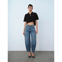 LOFT Balloon Balloon Fit Kadın Pantolon Lf2040335 Q1.v1 Denim