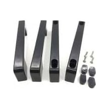 Cam Duşakabin Kare Kulp, Siyah, 140mm / 150mm / 160mm, 2 Kapaklık