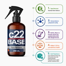 C22 Base - 250 Ml Standart Protez Saç Bant Sökücüsü Temizleyicisi