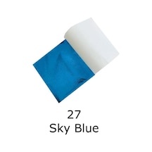 Varak Kaplama Yaprak Metalik Folyo 9x9cm 10lu 27 Sky Blue R5799f-27 Karışık