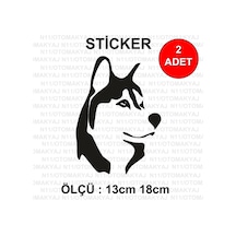 Sibirya Kurt Köpek - Araba Kask Motosiklet Laptop Taplet Sticker