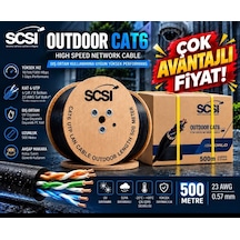 Scsı Outdoor Cat6 Utp 23awg 0.57mm - 500 Metre