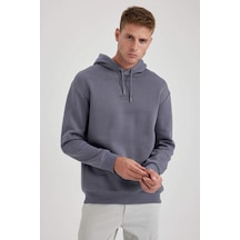 Defacto Relax Fit Kapüşonlu Sweatshirt Y9652AZ23WNGR439