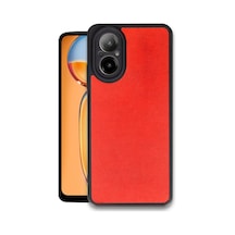 Realme 12 Lite Uyumlu Kılıf Aras Deri Kapak - Kırmızı