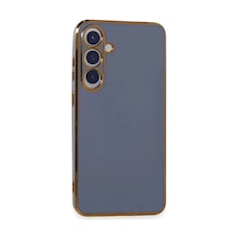 Newface Samsung Galaxy Uyumlu S24 Plus Kılıf Volet Silikon -  Mavi